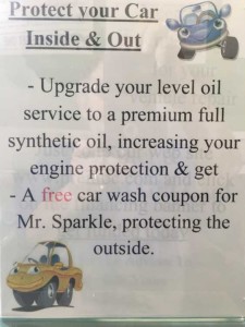 FULL SYNTHETIC OIL CHANGE & FREE CAR WASH