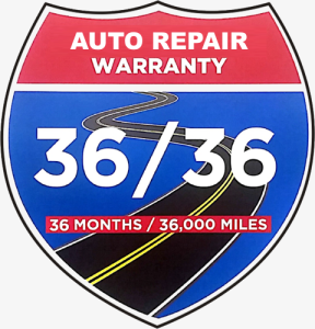36 Month / 36,000 mile Auto Repair Warranty in South Windsor, CT